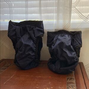 Navy Nylon nwot Dog Diapers Set
